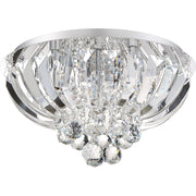 Quoizel Platinum Glisten 5 Light Flush Mount, Polished Chrome