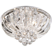 Quoizel Platinum Glisten 5 Light Flush Mount, Polished Chrome