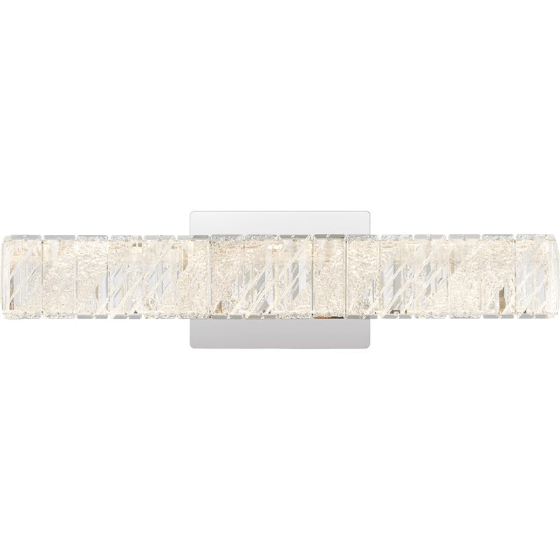 Quoizel Garcelle 20" Bath Light, Polished Chrome/Clear