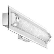 Quoizel Glitz 22in LED Bath Light | Polished Chrome and Clear Crystal Glass | Bathroom Vanity | 21.75 x 3.25 x 4.75 in | Model PCGZ8522C