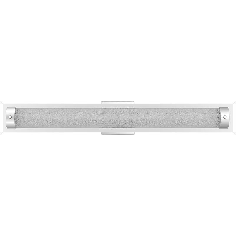 Quoizel Glitz 32in LED Bath Light | Polished Chrome and Clear Crystal Glass | Bathroom Vanity | 31.75 x 3.25 x 4.75 in | Model PCGZ8532C