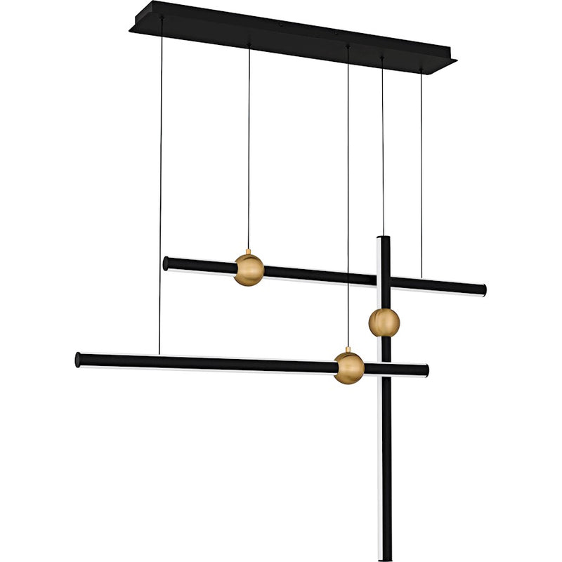 Quoizel Harvick Light Island Light, Matte Black