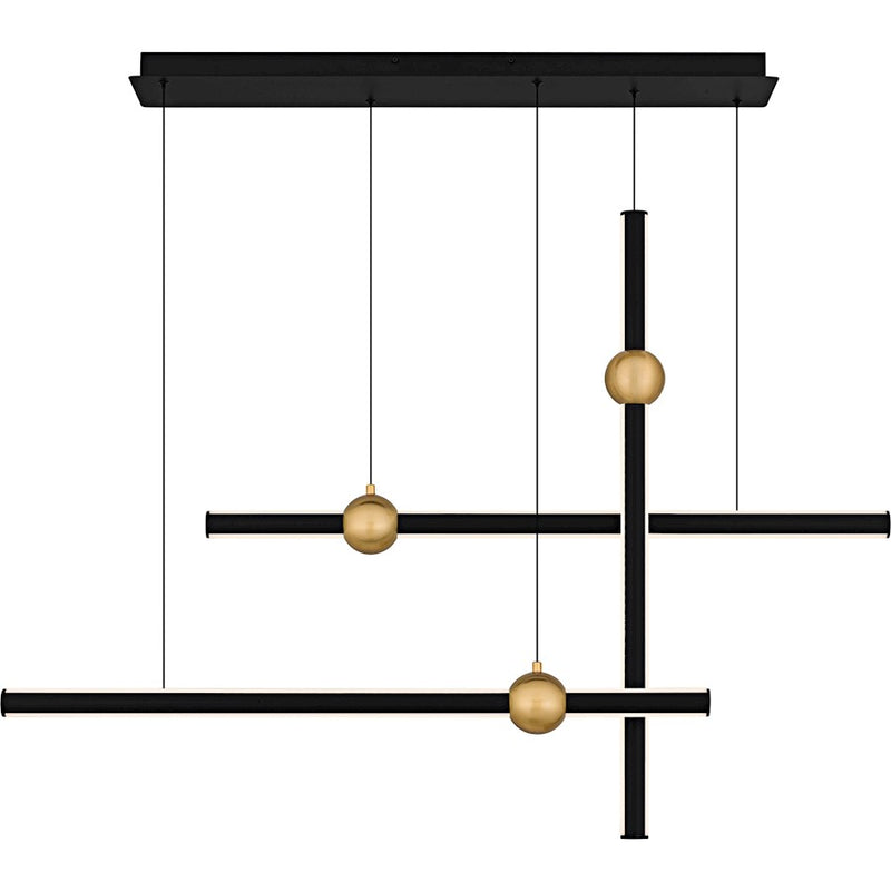 Quoizel Harvick Light Island Light, Matte Black