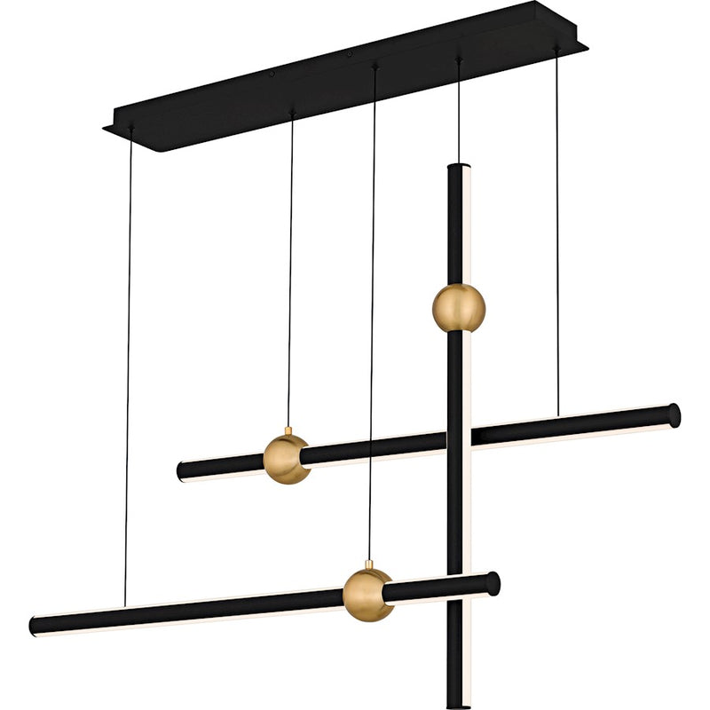 Quoizel Harvick Light Island Light, Matte Black