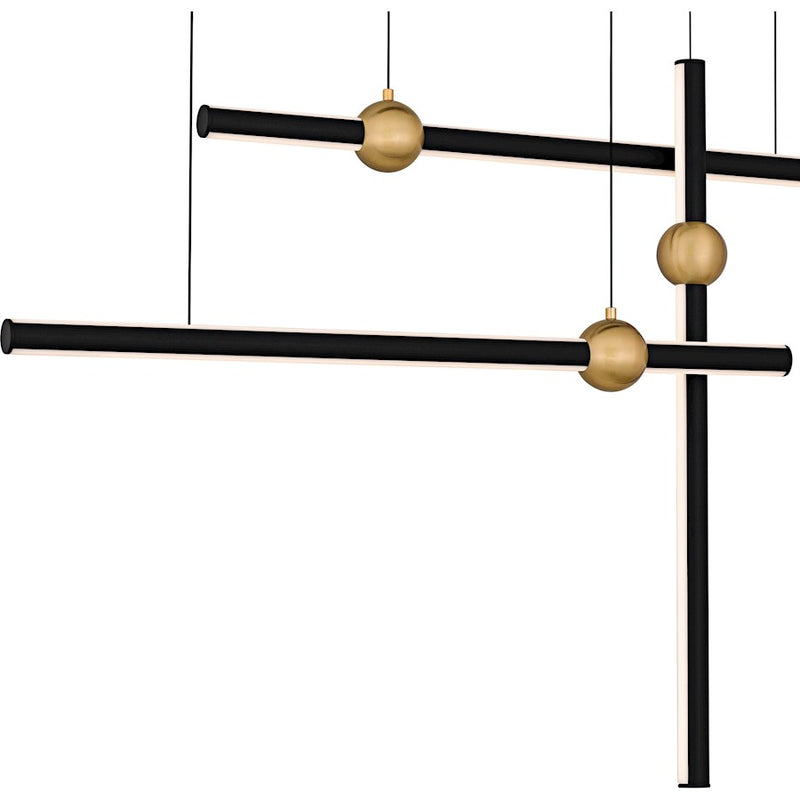 Quoizel Harvick Light Island Light, Matte Black