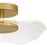 Quoizel Ibis Integrated LED Semi-Flush Mount, Gold/Clear Acrylic