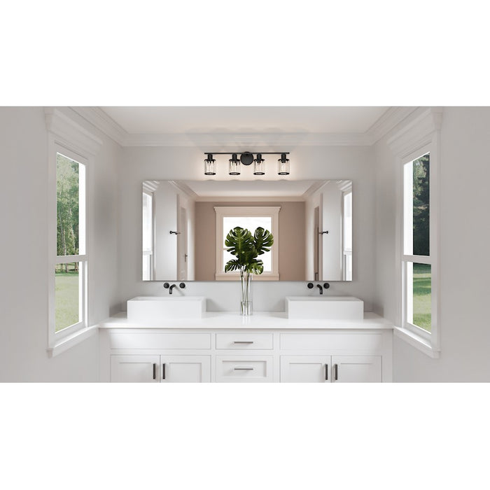Quoizel Isla 4 Light Bath Light, Clear Beveled Crystal