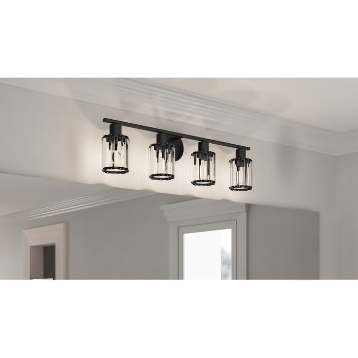 Quoizel Isla 4 Light Bath Light, Clear Beveled Crystal