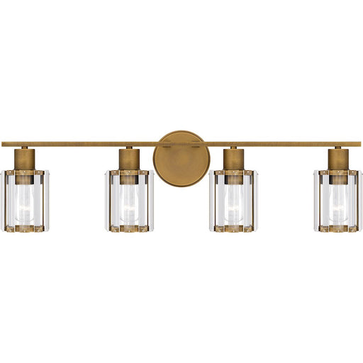 Quoizel Isla 4 Light Bath Light, Clear Beveled Crystal