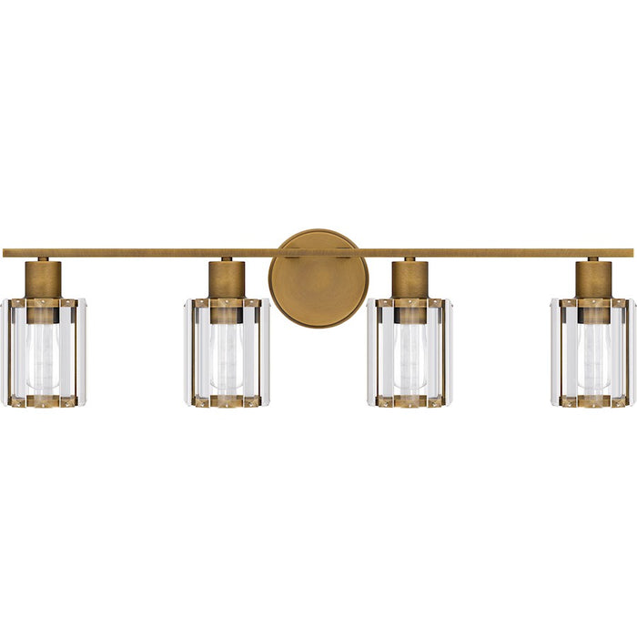 Quoizel Isla 4 Light Bath Light, Clear Beveled Crystal