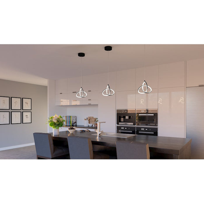 Quoizel Illoria LED Mini Pendant, Matte Black