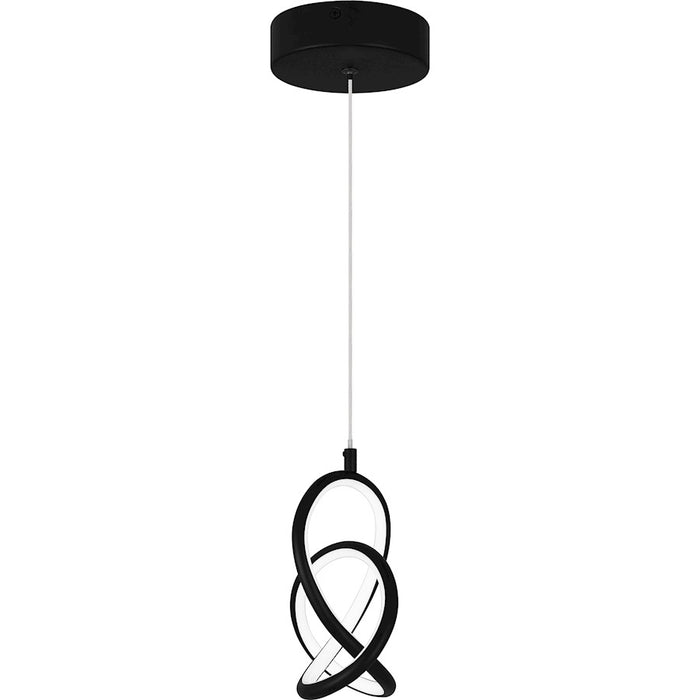 Quoizel Illoria LED Mini Pendant, Matte Black