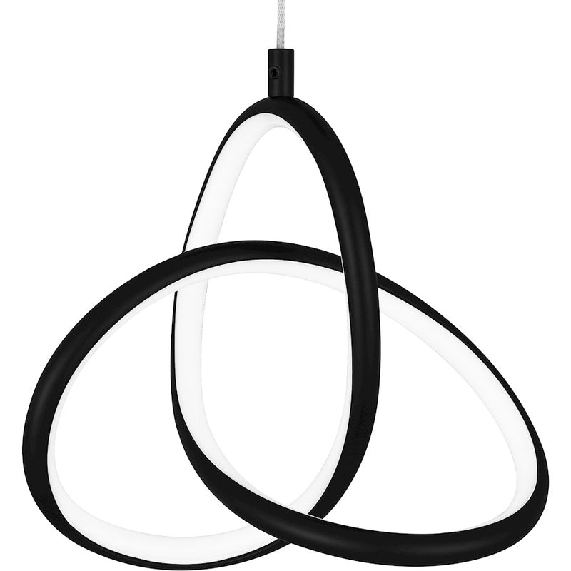 Quoizel Illoria LED Mini Pendant, Matte Black