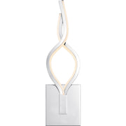 Quoizel Isadora 16in 1-Light Wall Sconce | Contemporary Polished Chrome Steel | Hallway & Bathroom | 4.5 x 3.5 x 15.75 in | Model PCISD8704C