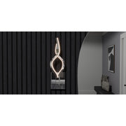 Quoizel Isadora 16in 1-Light Wall Sconce | Contemporary Polished Chrome Steel | Hallway & Bathroom | 4.5 x 3.5 x 15.75 in | Model PCISD8704C