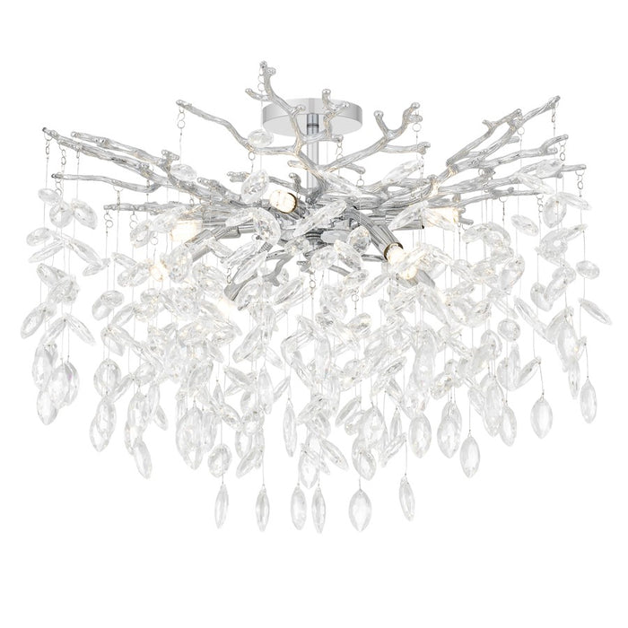 Quoizel Isobel 8-Lt Chrome Semi-Flush Mount, Chrome - PCISO1726C