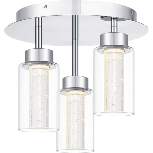 Quoizel Jade LED Flush Mount, Polished Chrome/Clear