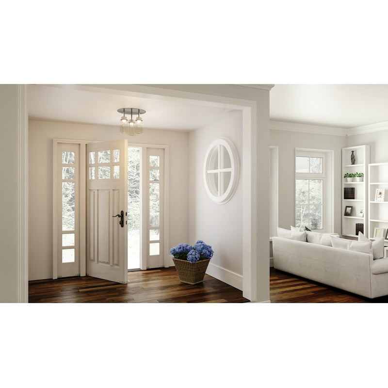 Quoizel Jade LED Flush Mount, Polished Chrome/Clear