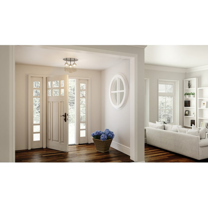 Quoizel Jade LED Flush Mount, Polished Chrome/Clear