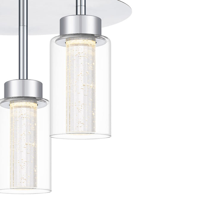 Quoizel Jade LED Flush Mount, Polished Chrome/Clear