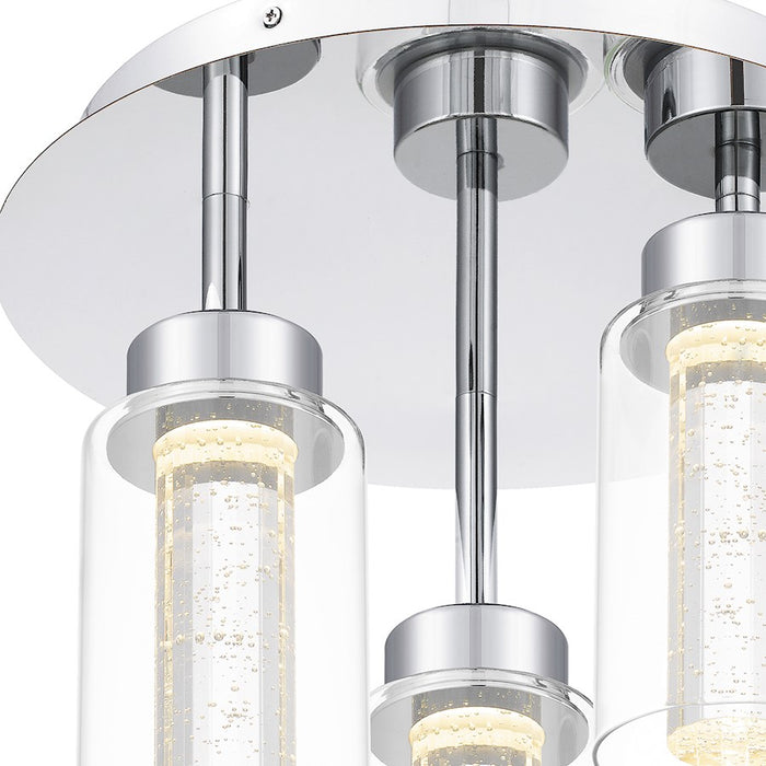 Quoizel Jade LED Flush Mount, Polished Chrome/Clear
