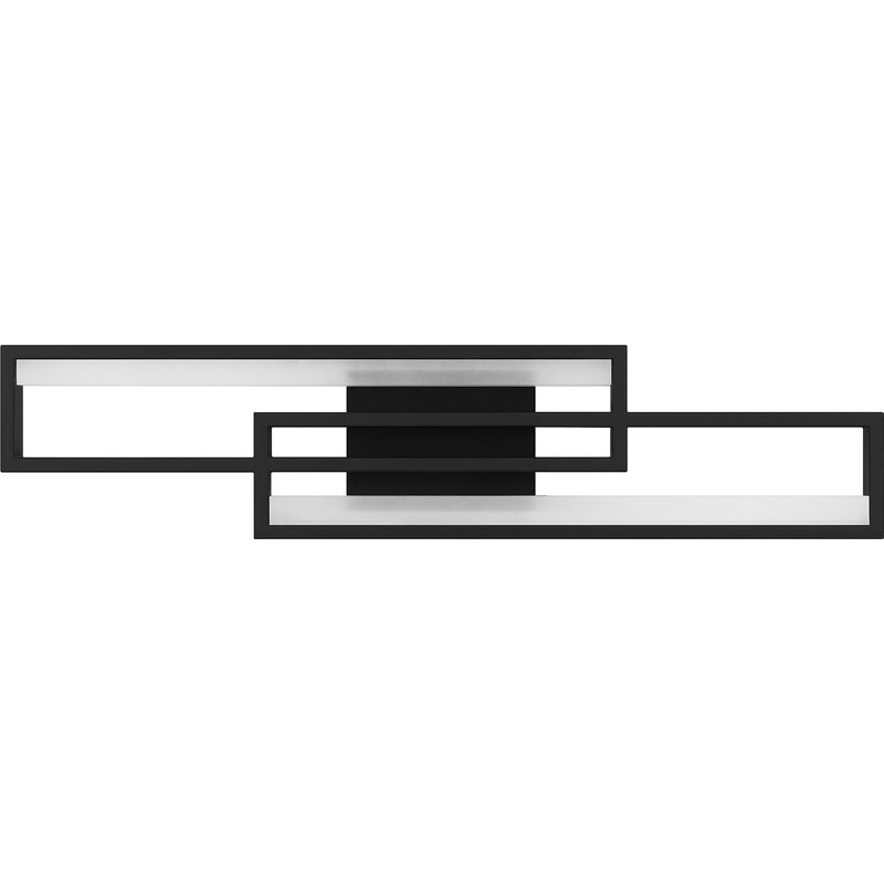 Quoizel Kocha 24in LED Vanity Light | Modern Earth Black Steel | Bathroom Vanity & Powder Room | 23.5 x 2.75 x 5 in, Dimmable | Model PCKCH8523EK
