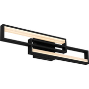 Quoizel Kocha 24in LED Vanity Light | Modern Earth Black Steel | Bathroom Vanity & Powder Room | 23.5 x 2.75 x 5 in, Dimmable | Model PCKCH8523EK