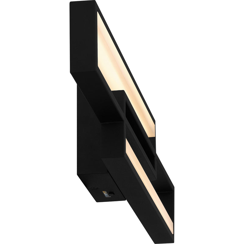 Quoizel Kocha 24in LED Vanity Light | Modern Earth Black Steel | Bathroom Vanity & Powder Room | 23.5 x 2.75 x 5 in, Dimmable | Model PCKCH8523EK