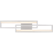 Quoizel Kocha 24in LED Vanity Light | Modern Painted Brushed Nickel Steel | Bathroom Vanity & Powder Room | 23.5 x 2.75 x 5 in | Model PCKCH8523PBN