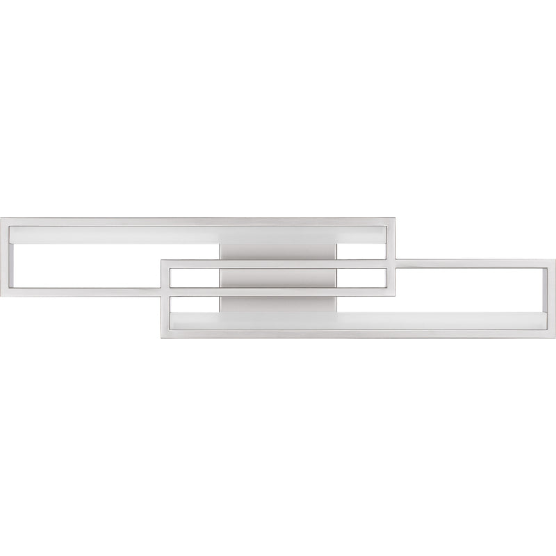 Quoizel Kocha 24in LED Vanity Light | Modern Painted Brushed Nickel Steel | Bathroom Vanity & Powder Room | 23.5 x 2.75 x 5 in | Model PCKCH8523PBN