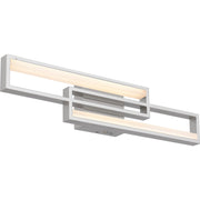 Quoizel Kocha 24in LED Vanity Light | Modern Painted Brushed Nickel Steel | Bathroom Vanity & Powder Room | 23.5 x 2.75 x 5 in | Model PCKCH8523PBN