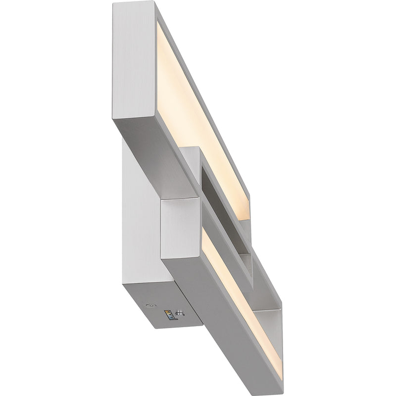 Quoizel Kocha 24in LED Vanity Light | Modern Painted Brushed Nickel Steel | Bathroom Vanity & Powder Room | 23.5 x 2.75 x 5 in | Model PCKCH8523PBN