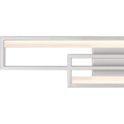 Quoizel Kocha 24in LED Vanity Light | Modern Painted Brushed Nickel Steel | Bathroom Vanity & Powder Room | 23.5 x 2.75 x 5 in | Model PCKCH8523PBN
