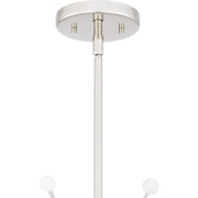 Quoizel Kiera 29in 6-Light Chandelier | Modern Polished Nickel Steel | Dining Room & Foyer | 29 x 29 x 24.5 in | Model PCKIE5029PK