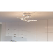 Quoizel Lightshow 22in LED Semi-Flush Mount | Contemporary Polished Chrome and Clear Acrylic | Bedroom & Hallway Ceiling Light | Model PCLS1722C