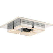 Quoizel Platinum Lunette Flush Mount, 14W LED, Polished Chrome