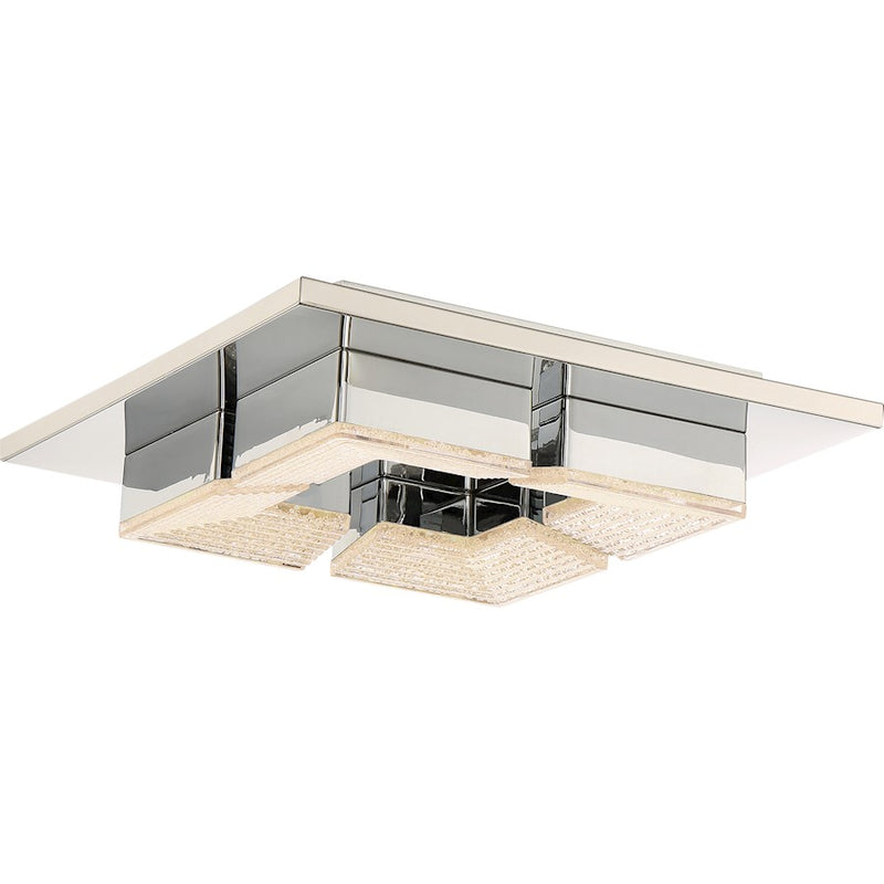Quoizel Platinum Lunette Flush Mount, 14W LED, Polished Chrome