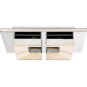 Quoizel Platinum Lunette Flush Mount, 14W LED, Polished Chrome