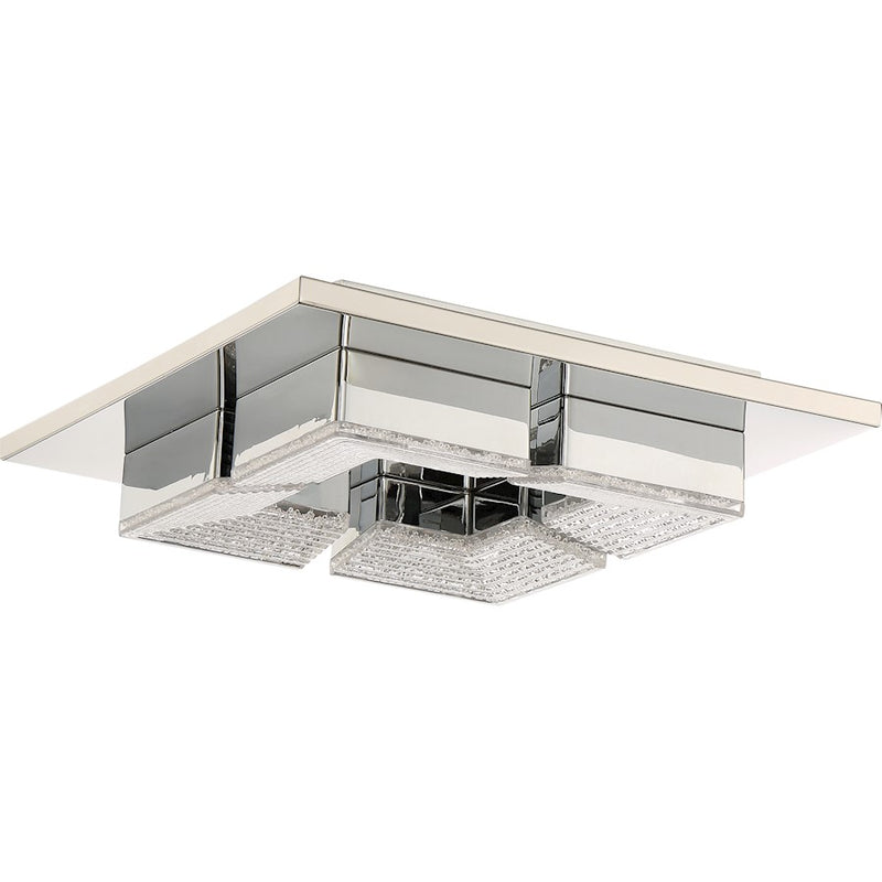 Quoizel Platinum Lunette Flush Mount, 14W LED, Polished Chrome