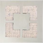 Quoizel Platinum Lunette Flush Mount, 14W LED, Polished Chrome