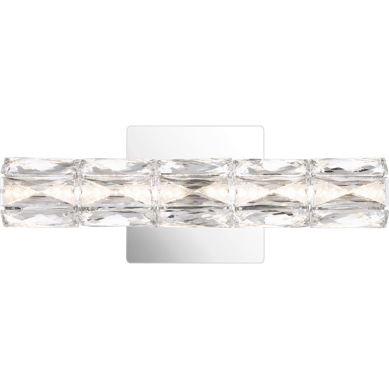 Quoizel Luster 15" Bath Vanity, Polished Chrome