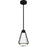 Quoizel Luca Integrated LED Mini Pendant, Black/Clear Crystal - PCLUA1507MBK