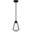 Quoizel Luca Integrated LED Mini Pendant, Black/Clear Crystal