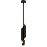 Quoizel Manelis Integrated LED Mini Pendant, Matte Black - PCMAN1505MBK