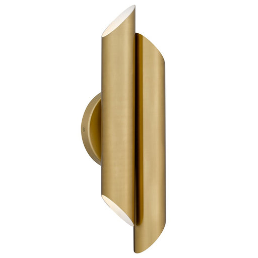 Quoizel Manelis Integrated LED Brushed Gold Wall, Brushed Gold - PCMAN8705BRG