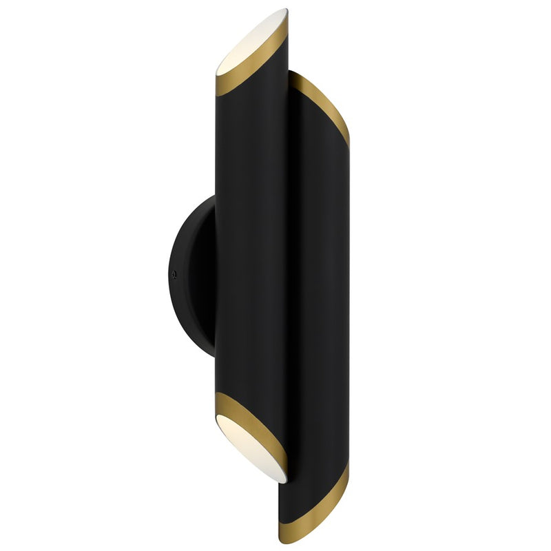 Quoizel Manelis Integrated LED Wall Sconce, Matte Black - PCMAN8705MBK