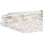 Quoizel Milania 15in 1-Light Flush Mount | Glam Polished Chrome and Clear Crystal Glass | Bedroom & Hallway Ceiling Light | Model PCMIL1615C