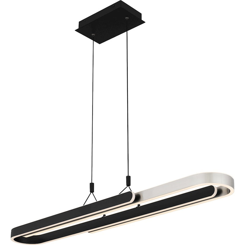 Quoizel Mira Integrated LED Island Light, Matte Black