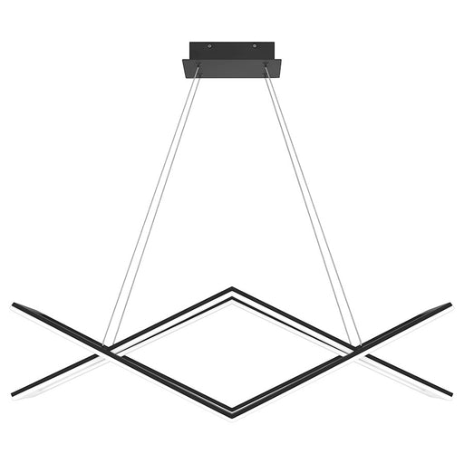 Quoizel Newman Light Island Chandelier, Matte Black