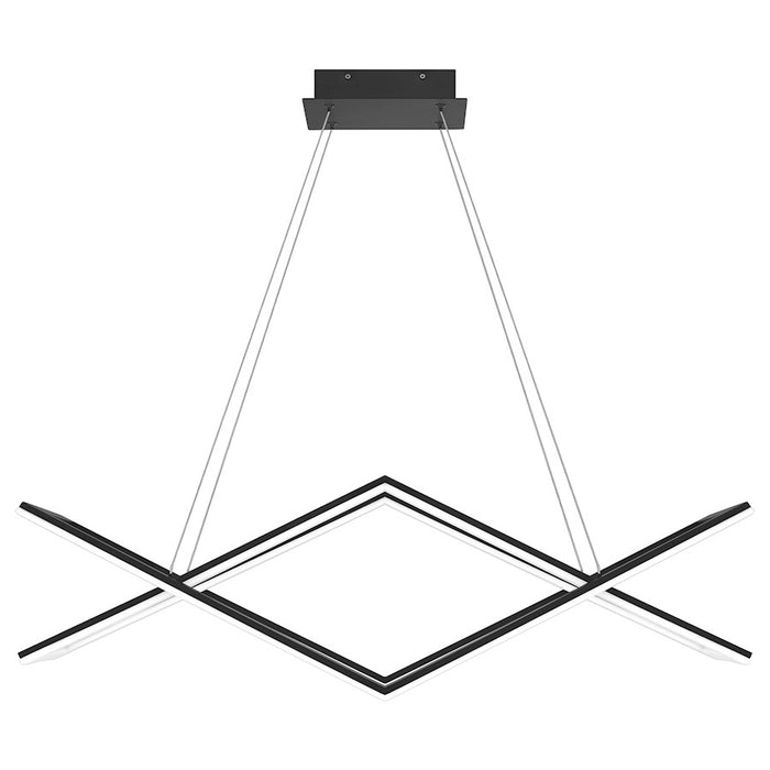 Quoizel Newman Light Island Chandelier, Matte Black